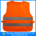 Custom Children Garment Orange Reflective Safety Kids Vest for Traffic